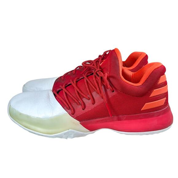 adidas Other - Adidas Harden Vol. 1 Scarlet/White Basketball Sneakers Size 10.5